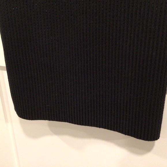 All Saints black straight skirt with hand embellished linear beads. Size 2. - Picture 3 of 6